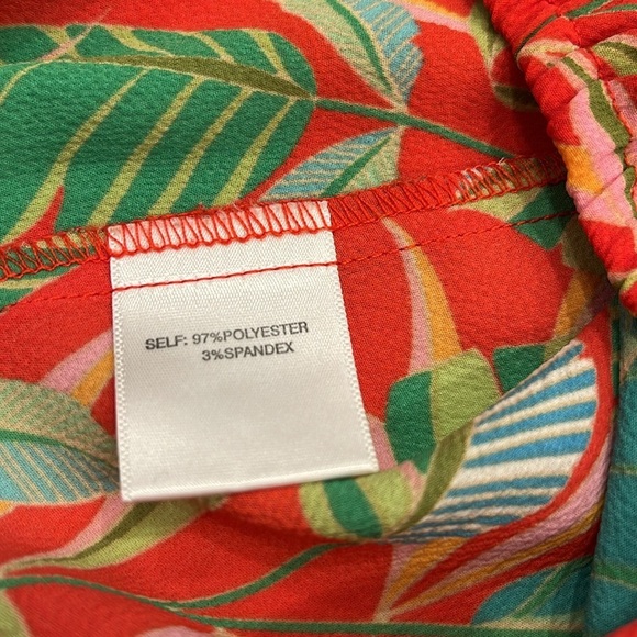 Rose + Olive Tropical Halter‎ Top Blouse XS - Picture 5 of 9